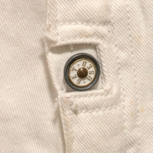 NWT 90s Get Used by Elie 26 White Cotton Skinny Jeans - Picture 4 of 7